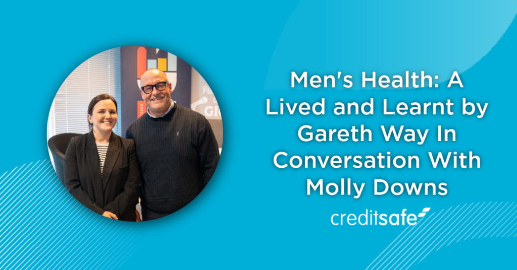A graphic for a blog article about Gareth Way's talk on men's health.
