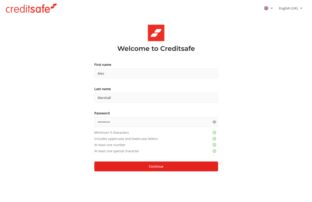 An example user interface that Alex created.