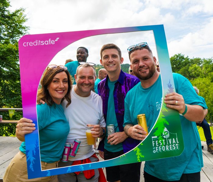 Staff at the Fforest Festival event