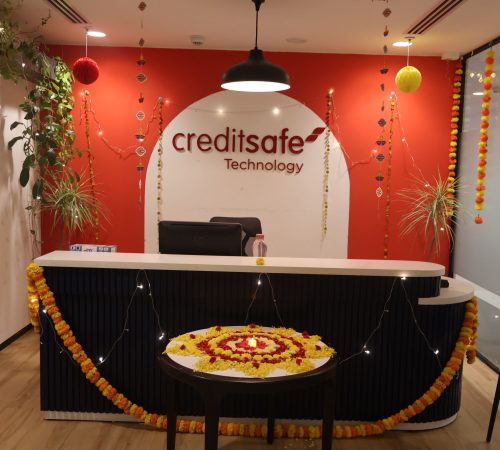 Our reception decorated for Diwali