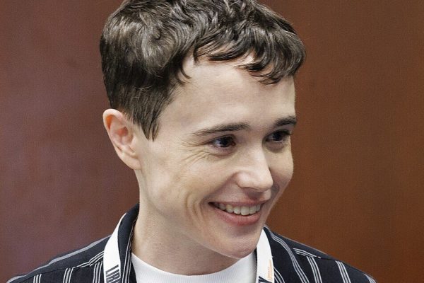 A photo of Elliot Page at a book convention, 2023.